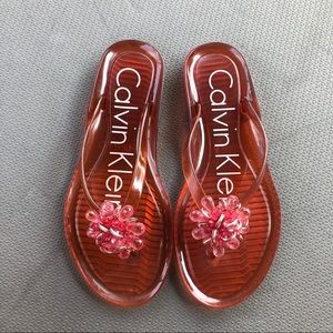 Calvin Klein jelly sandals